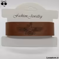 دستبند چرم جذاب با حکاکی فروهر