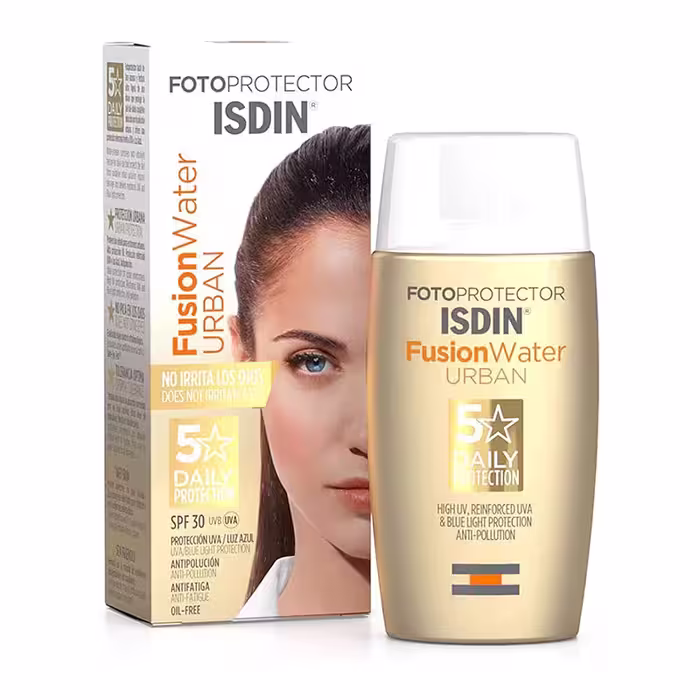 ضدآفتاب فیوژن واتر اوربان ایزدین بی‌رنگ 50میل ISDIN