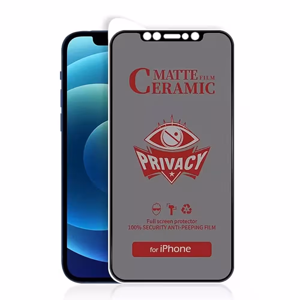 گلس سرامیکی پرایوسی مات برای آیفون 14 پرو مکس