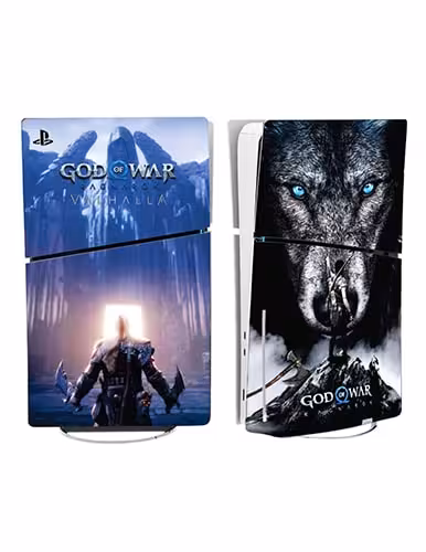 برچسب کنسول PS5 SLIM (GO) طرح GOD OF WAR 6