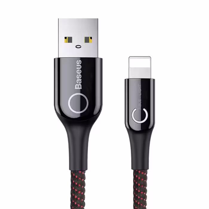 کابل تبدیل USB به لایتنینگ باسئوس مدل CD_01 C-SHAPED طول 1 متر