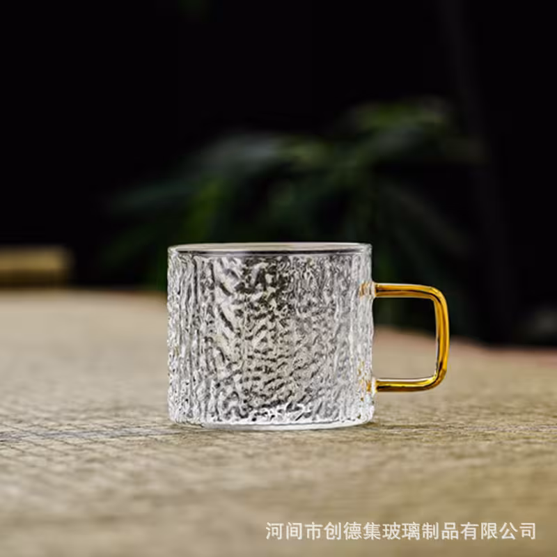 شات پیرکس دسته طلایی طرح برفکی| ست 6 عددی وارداتی