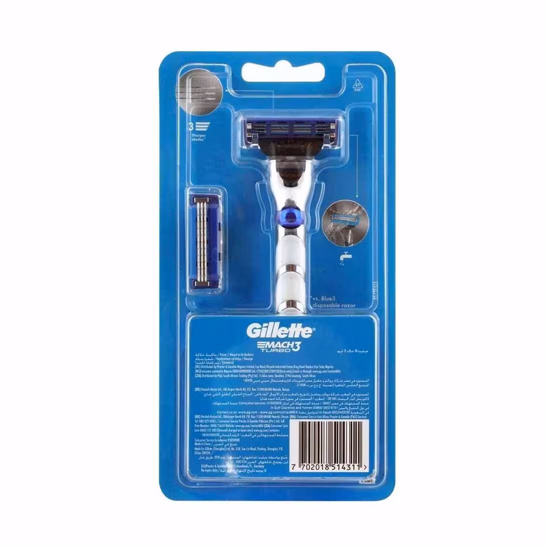 خود تراش ژیلت Gillette Mach3 Turbo