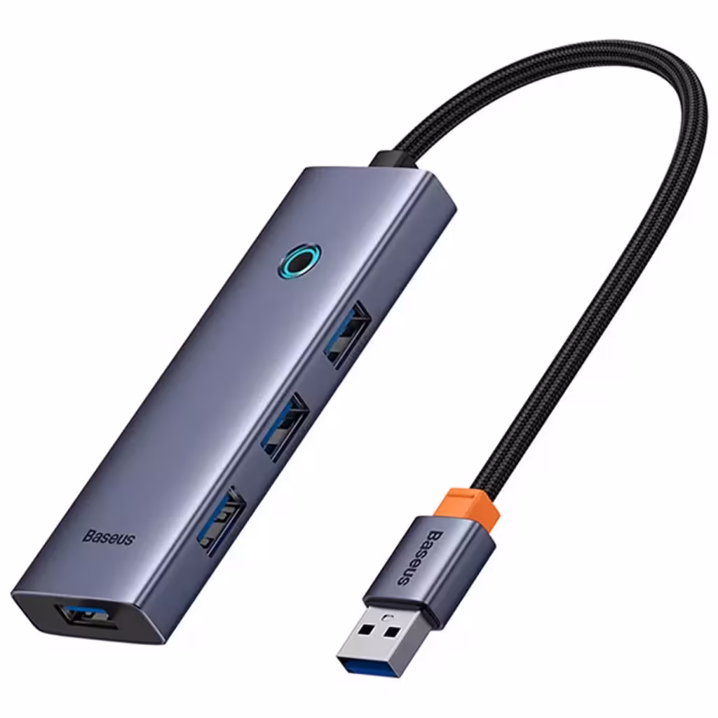 هاب USB چهار پورت USB 30 بیسوس Baseus BS-OH108 B0005280A813-02