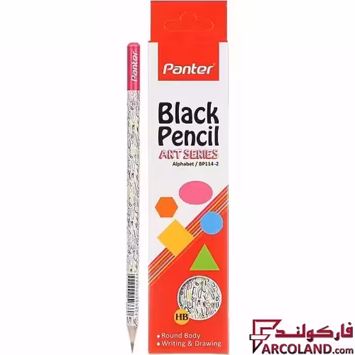 مداد پنتر مدل BP114 طرح Alphabet سری Art بسته 12 عددی
