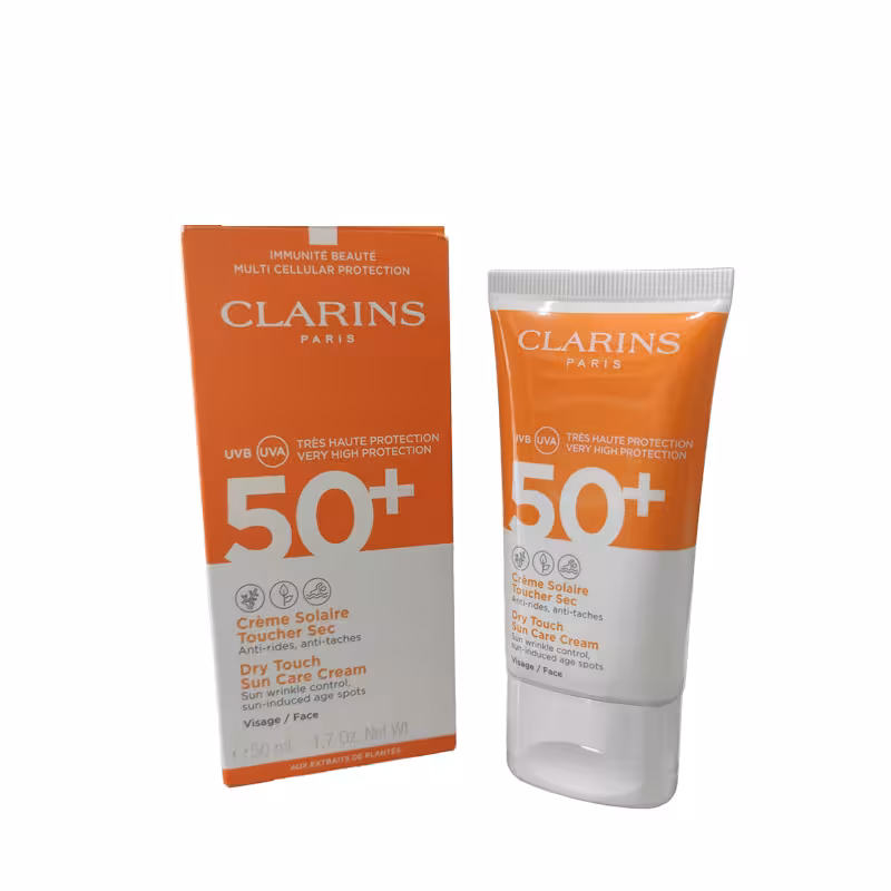کرم ضد آفتاب کلارنس مدل  Clarins Dry Touch UVA/UVB Spf50