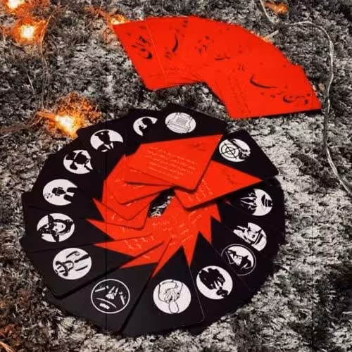 کارت بازی مافیا از جنس گلاسه ، با کیفیت بالا ، شامل 14 نقش و 6 کارت حرکت آخر