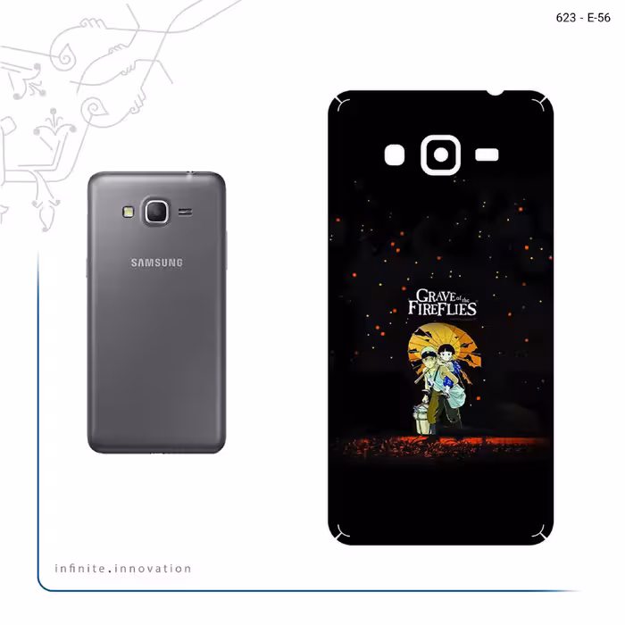 برچسب پوششی ماهوت مدل Grave of the Fireflies مناسب برای گوشی موبایل سامسونگ Galaxy Grand Prime