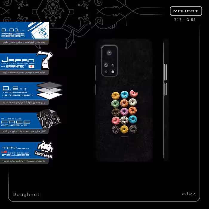 برچسب پوششی ماهوت مدل Doughnut-FullSkin مناسب برای گوشی موبایل شیائومی Mi 10T Pro 5G