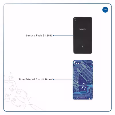 برچسب پوششی ماهوت مدل Blue Printed Circuit Board مناسب برای تبلت لنوو Phab B1 2015