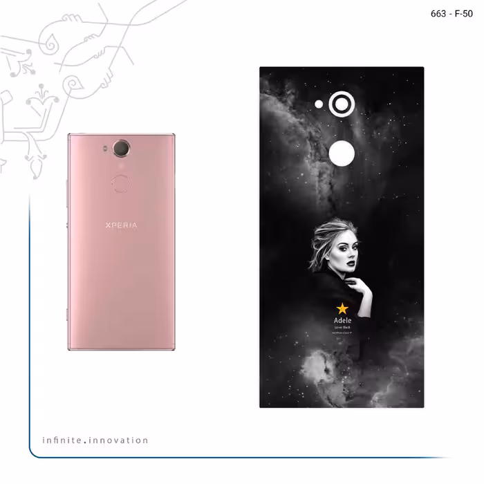 برچسب پوششی ماهوت مدل Adele مناسب برای گوشی موبایل سونی Xperia XA2 Ultra