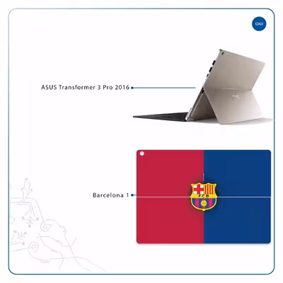 برچسب پوششی ماهوت مدل Barcelona مناسب برای تبلت ایسوس Transformer 3 Pro 2016