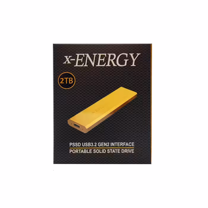 اس اس دی اکسترنال ایکس-انرژی مدل POTABLE SSD GOLD DRIVE 2TB ظرفیت دو ترابایت