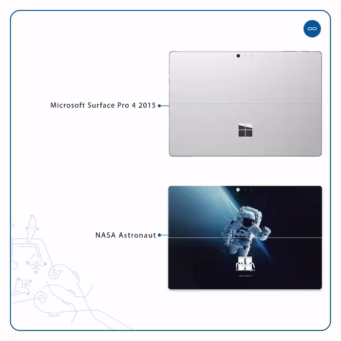 برچسب پوششی ماهوت مدل NASA-Astronaut مناسب برای تبلت مایکروسافت Surface Pro 4 2015