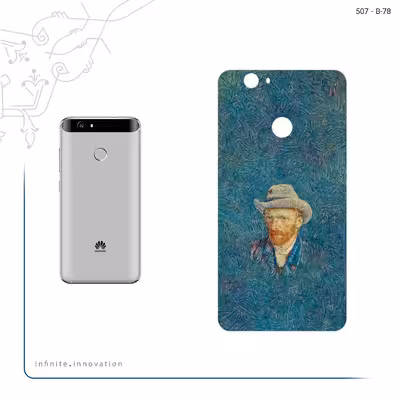 برچسب پوششی ماهوت مدل Self portrait with a gray felt hat مناسب برای گوشی موبایل هوآوی Nova