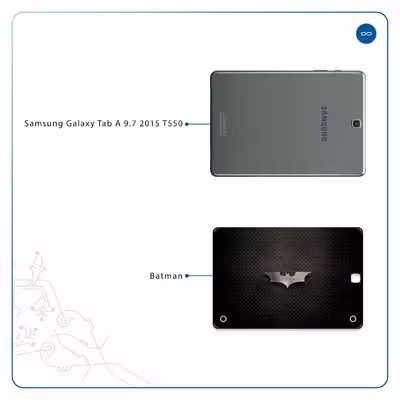 برچسب پوششی ماهوت مدل Batman مناسب برای تبلت سامسونگ Galaxy Tab A 9.7 2015 T550