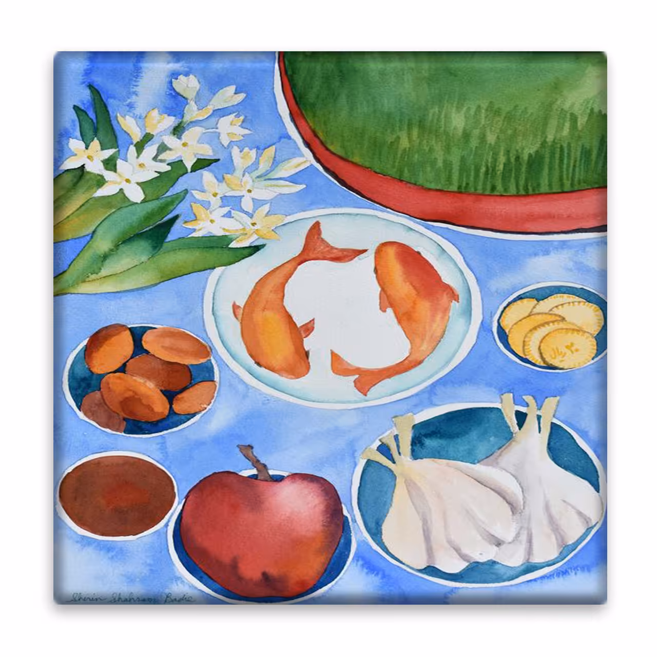 زیر لیوانی  مدل هفت سین کد    4557087_3107