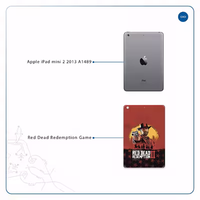 برچسب پوششی ماهوت مدل Red-Dead-Redemption-Game مناسب برای تبلت اپل iPad mini 2 2013 A1489