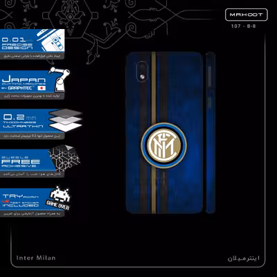 برچسب پوششی ماهوت مدل Inter_Milan-FullSkin مناسب برای گوشی موبایل سامسونگ Galaxy A01 Core