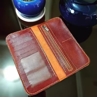 کیف پول چرمی مدل AF64