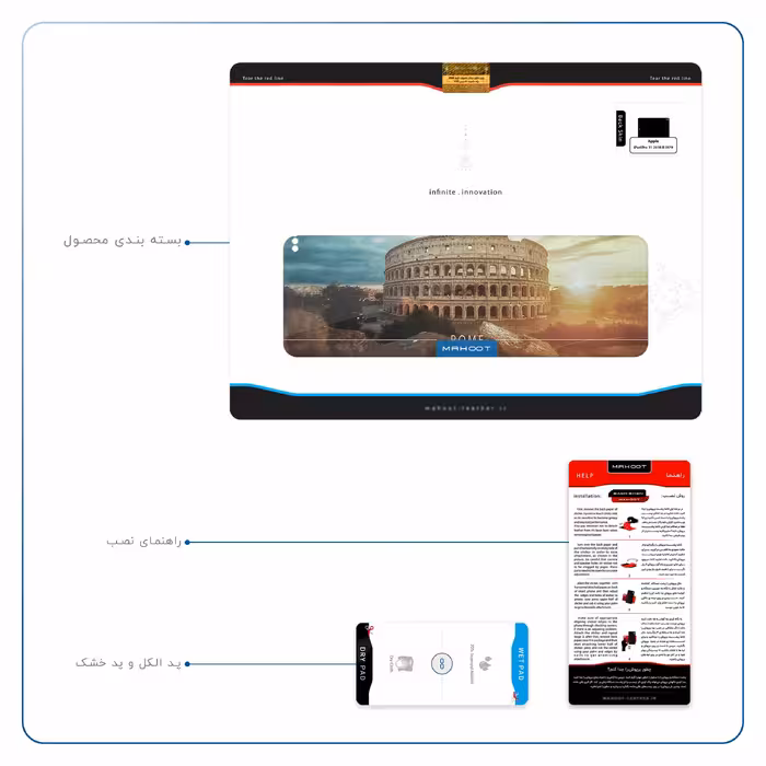 برچسب پوششی ماهوت مدل Rome City مناسب برای تبلت اپل iPad Pro 11 2018 A1979