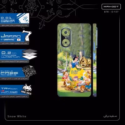 برچسب پوششی ماهوت مدل Snow White-FullSkin مناسب برای گوشی موبایل هوآوی Nova 9 SE
