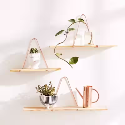 شلف دیواری هوکا مدل HSH108 بسته 2 عددی