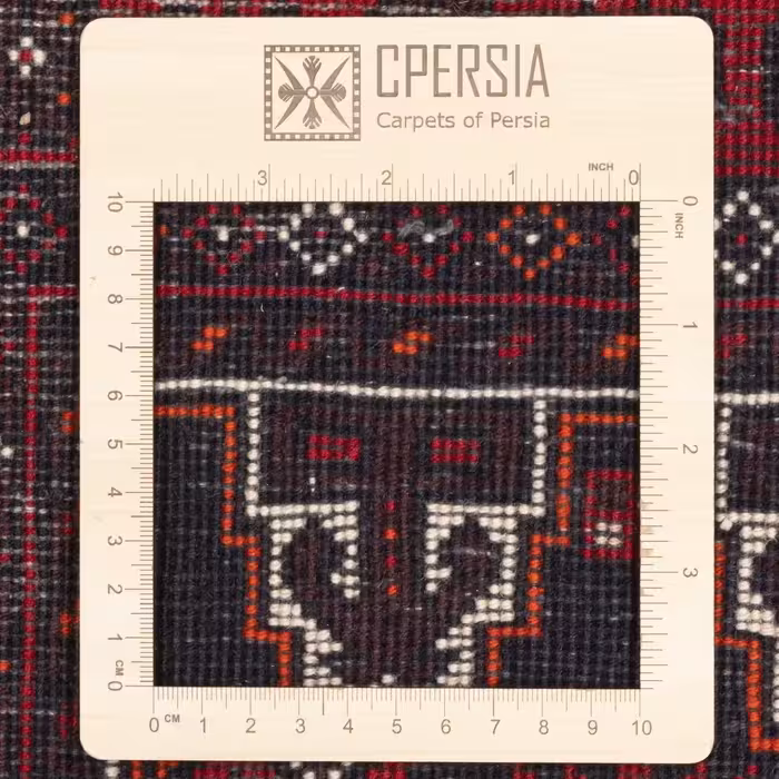 فرش قدیمی دستباف نیم متری سی پرشیا کد 123100