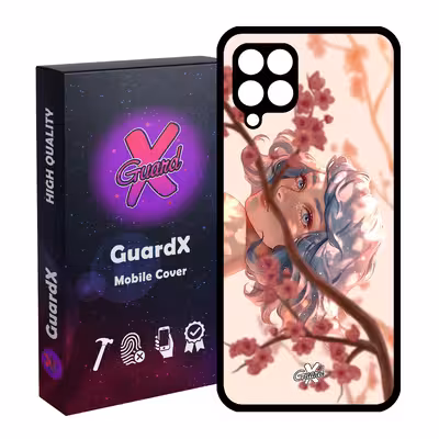 کاور گارد ایکس طرح Girl مدل Glass10007 مناسب برای گوشی موبایل سامسونگ Galaxy A22 4G