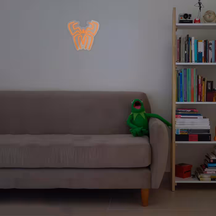 چراغ دیواری نئون دیزاین طرح Spider-GL_ORG