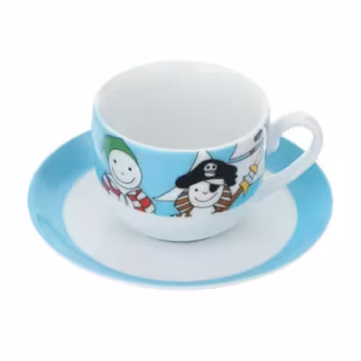 سرویس غذاخوری 5 پارچه کودک چینی زرین ایران مدل Pirate درجه یک