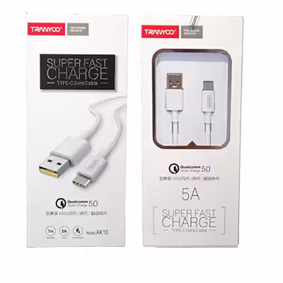 کابل تبدیل USB به USB-C ترانیو مدل AK10 طول 1 متر