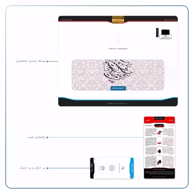 برچسب پوششی ماهوت مدل Nastaliq-2 مناسب برای تبلت اپل iPad 2 2011 A1396