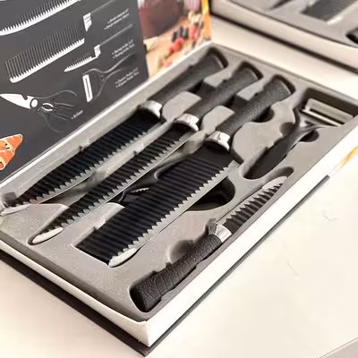 سرویس چاقوی آشپزخانه 6 پارچه اوریچ مدل ER-0238A