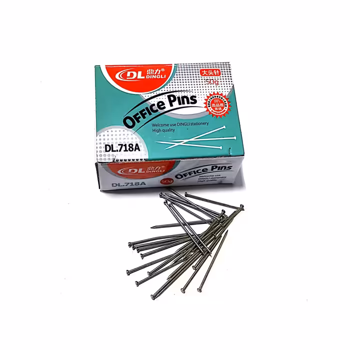 سوزن ته گرد دی ال مدل آفیس پینز بسته 3 عددی
