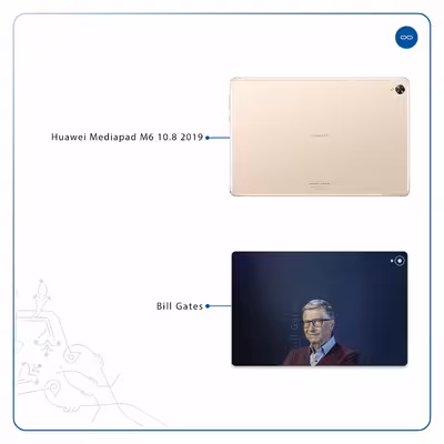برچسب پوششی ماهوت مدل Bill Gates مناسب برای تبلت هوآوی Mediapad M6 10.8 2019