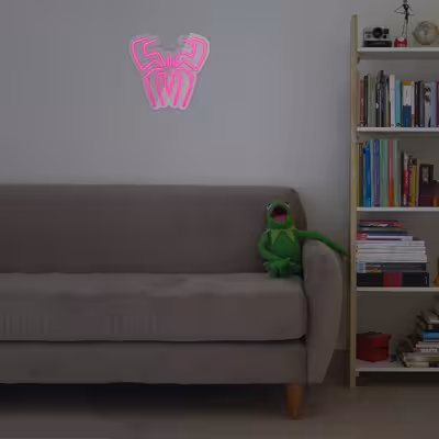 چراغ دیواری نئون دیزاین طرح Spider-GL_PN