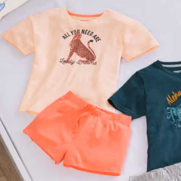 ست تی شرت و شلوارک بچگانه پیپرتس مدل ger564