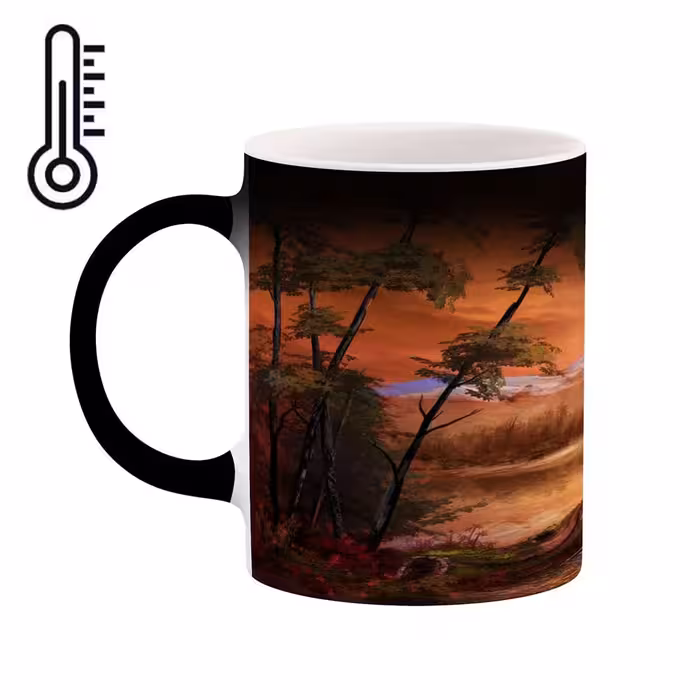 ماگ حرارتی کاکتی طرح نقاشی مدل mgh13744