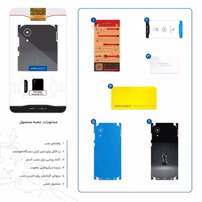 برچسب پوششی ماهوت مدل Cello-FullSkin مناسب برای گوشی موبایل سامسونگ Galaxy A03 Core