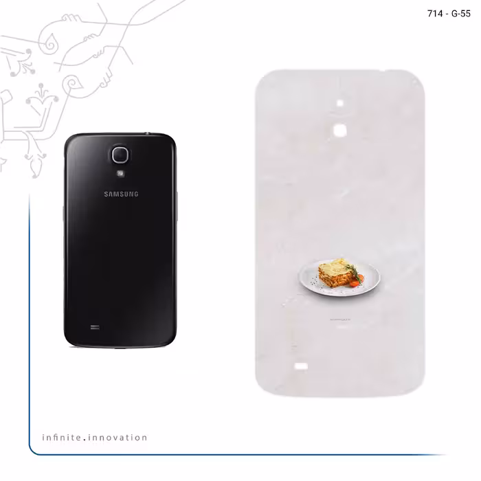 برچسب پوششی ماهوت مدل Lasagne مناسب برای گوشی موبایل سامسونگ Galaxy Mega 6.3 I9200