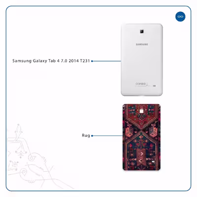 برچسب پوششی ماهوت مدل Rug مناسب برای تبلت سامسونگ Galaxy Tab 4 7.0 2014 T231