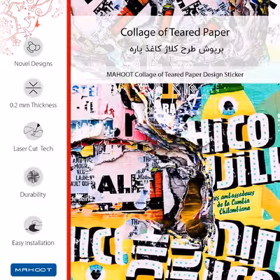 برچسب پوششی ماهوت مدل Collage of Teared Paper مناسب برای گوشی موبایل شیائومی Mi 9 SE