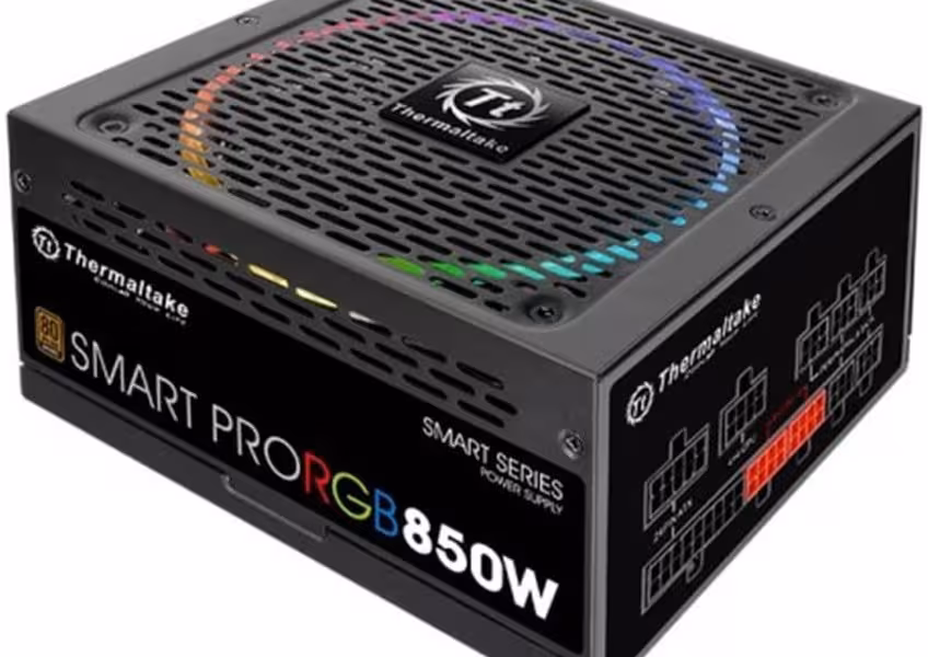 منبع تغذیه استوک 850 وات ترمالتک Smart Pro RGB Bronze Full Modular