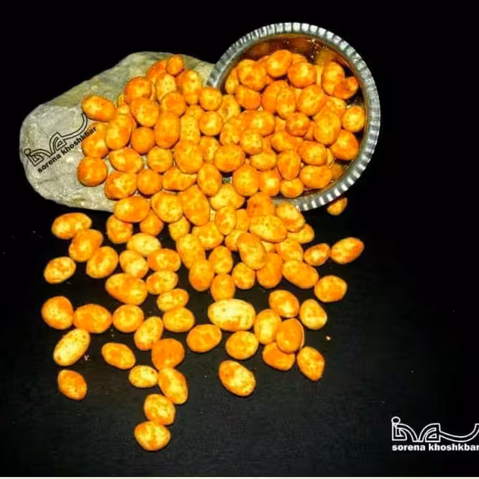 بادام زمینی روکشدار با طعم پیتزایی در بسته بندی 400 گرمی