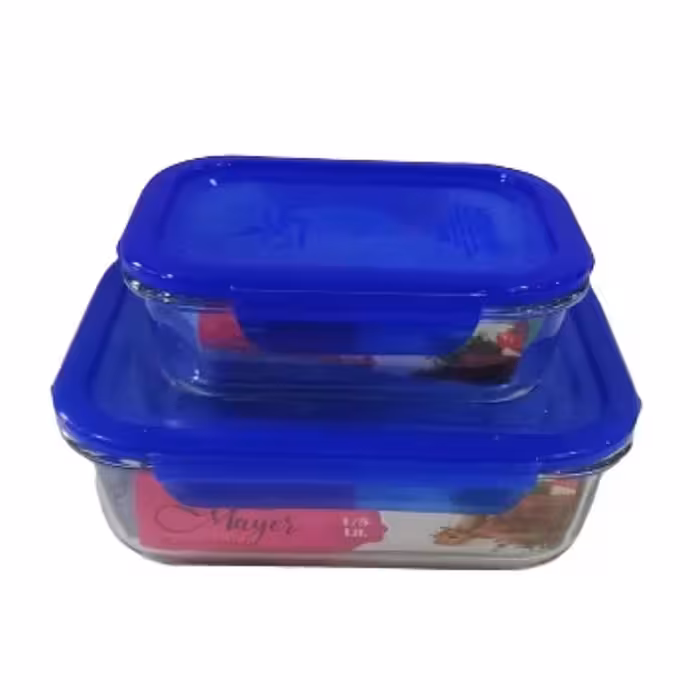 ظروف شیشه ای 2 تیکه در دار با کیفیت عالی