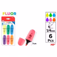 ماژیک هایلایتر مینی ام پی کد 531 بسته 6 عددی