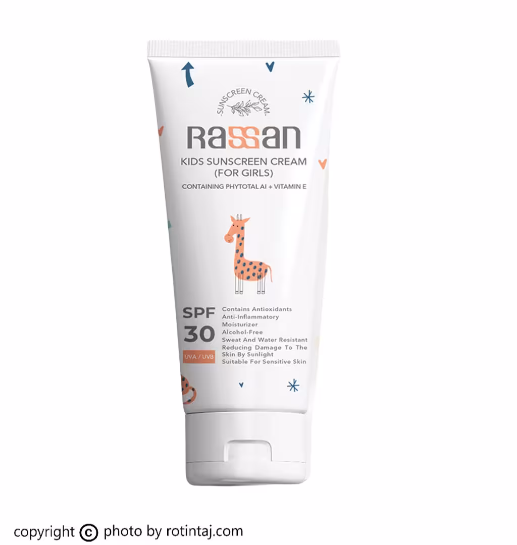 کرم ضد آفتاب کودکان دخترانه SPF30 راسن 40 میلی