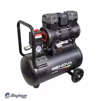 کمپرسور باد 24 لیتری بدون روغن سایلنت 1390 وات 8 بار برند جنووا GENOVA 2-1390BF24