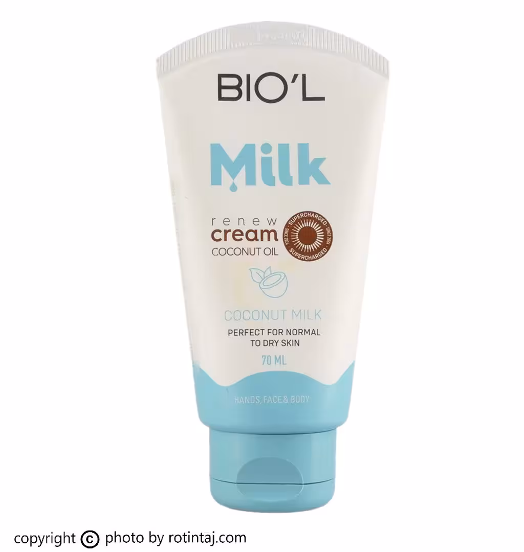 کرم مرطوب کننده Coconut milk بیول 70 میلی